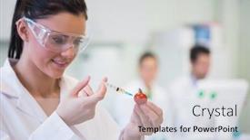  Presentation with scientific - Colorful PPT theme enhanced with board computer expert manufacturing engineering backdrop and a light gray colored foreground