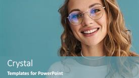  Presentation with wall - Audience pleasing PPT layouts consisting of close-up-of-a-smiling backdrop and a teal colored foreground