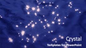  Presentation with lemon in sparkle water - Slide deck with close-up of a sparkling background and a navy blue colored foreground