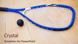  Presentation with court - PPT layouts with close up of a squash background and a lemonade colored foreground