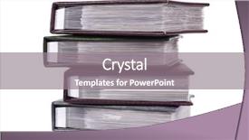  Presentation with stack - Colorful slide set enhanced with close-up of a stack backdrop and a gray colored foreground