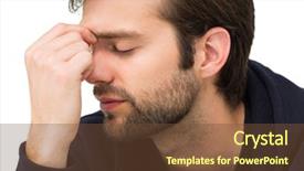  Presentation with stressed - Presentation design consisting of close-up of a stressed background and a tawny brown colored foreground