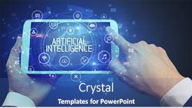  Presentation with intelligence - Audience pleasing presentation consisting of close-up-of-a-tablet backdrop and a ocean colored foreground