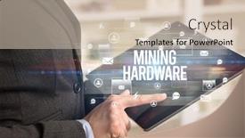  Presentation with technology hardware - Cool new PPT theme with close-up-of-a-tablet backdrop and a lemonade colored foreground