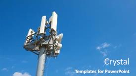  Presentation with telecommunications - PPT layouts featuring close-up-of-a-telecommunications and a teal colored foreground