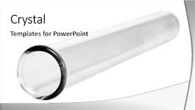  Presentation with tea leaves test tube - Amazing theme having close-up of a test tube backdrop and a white colored foreground