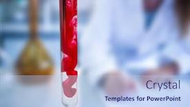  Presentation with public health - Colorful theme enhanced with close-up-of-a-test backdrop and a light blue colored foreground