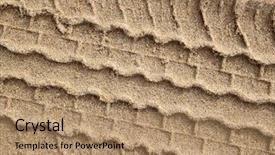  Presentation with caterpillar track - PPT theme consisting of close up of a tire background and a coral colored foreground