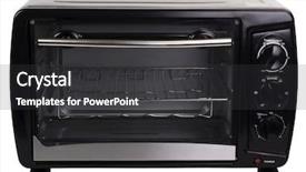  Presentation with solar oven - Slides enhanced with close-up of a toaster background and a dark gray colored foreground