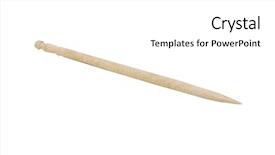  Presentation with close up of bartender - Slides featuring close-up of a toothpick background and a  colored foreground