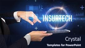  Presentation with new technology - Presentation featuring close-up-of-a-touchscreen background and a wine colored foreground