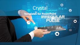  Presentation with pulse - Cool new presentation theme with close-up-of-a-touchscreen backdrop and a teal colored foreground