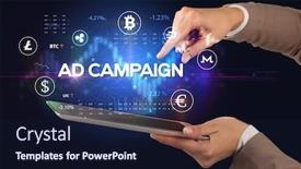  Presentation with business opportunity - PPT layouts with close-up-of-a-touchscreen background and a wine colored foreground