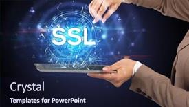  Presentation with modern - Amazing PPT theme having close-up-of-a-touchscreen backdrop and a wine colored foreground