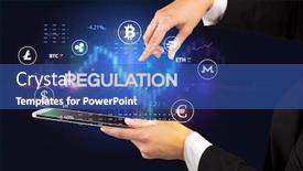  Presentation with business opportunity - Beautiful presentation theme featuring close-up-of-a-touchscreen backdrop and a ocean colored foreground