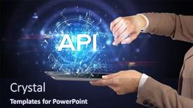  Presentation with modern - Presentation enhanced with close-up-of-a-touchscreen background and a wine colored foreground