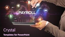  Presentation with business opportunity - Audience pleasing slide set consisting of close-up-of-a-touchscreen backdrop and a wine colored foreground