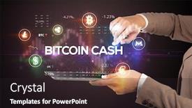  Presentation with business opportunity - Slide set featuring close-up-of-a-touchscreen background and a wine colored foreground