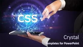  Presentation with css - Presentation having close-up-of-a-touchscreen background and a wine colored foreground