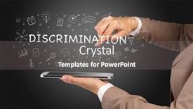  Presentation with social media - Slide deck consisting of close-up-of-a-touchscreen background and a gray colored foreground