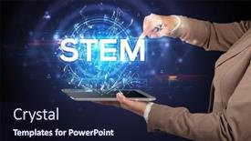  Presentation with stem - Presentation theme consisting of close-up-of-a-touchscreen background and a wine colored foreground