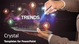  Presentation with business opportunity - Slide set consisting of close-up-of-a-touchscreen background and a wine colored foreground