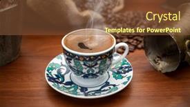  Presentation with turkish - Slide deck with close-up-of-a-traditional background and a tawny brown colored foreground