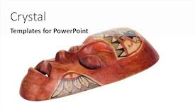  Presentation with tribal - Amazing presentation theme having close-up-of-a-tribal backdrop and a white colored foreground