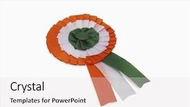  Presentation with india tricolor - Beautiful slides featuring close-up of a tricolor backdrop and a lemonade colored foreground