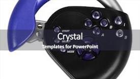  Presentation with controller - Beautiful PPT theme featuring a video game controller backdrop and a wine colored foreground