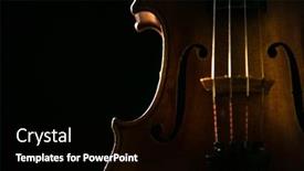  Presentation with black - PPT theme with close-up-of-a-violin background and a black colored foreground