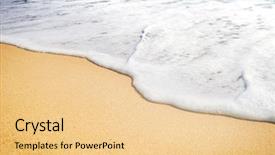  Presentation with many bubbles in water close - Slide set with close-up of a water background and a  colored foreground