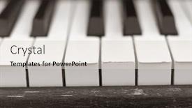  Presentation with piano - Beautiful slide set featuring close up of a worn piano backdrop and a lemonade colored foreground