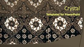  Presentation with woven - Amazing PPT theme having close-up-of-a-woven backdrop and a tawny brown colored foreground