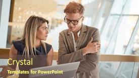  Presentation with atmosphere - Presentation featuring close-up-of-a-young background and a  colored foreground