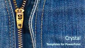  Presentation with denim - Slide deck featuring tablet in detergent dishwasher box background and a gray colored foreground