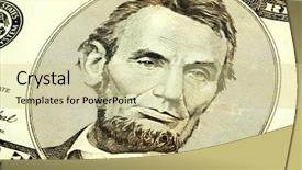  Presentation with abraham lincoln - Slides with close up of abraham lincoln background and a soft green colored foreground