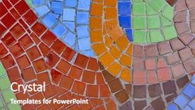  Presentation with mosaic - Beautiful PPT layouts featuring abstract color mosaic background backdrop and a red colored foreground