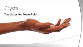  Presentation with beauty product - Presentation theme enhanced with close-up-of-african-american and a white colored foreground