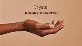  Presentation with beauty product - Presentation enhanced with close-up-of-african-american and a  colored foreground