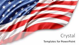  Presentation with american flag - Presentation featuring close-up-of-american-flag and a white colored foreground
