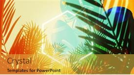  Presentation with football competition - Presentation design enhanced with close-up-of-american-football background and a yellow colored foreground