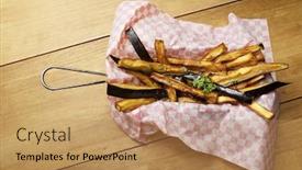  Presentation with eggplant - Cool new PPT theme with close-up-of-an-eggplant backdrop and a coral colored foreground