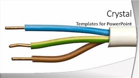  Presentation with electrical contractor - Slide deck featuring close up of an electrical background and a white colored foreground