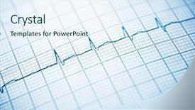  Presentation with close up view of the compass on old paper - Presentation design with close up of an electrocardiogram background and a sky blue colored foreground