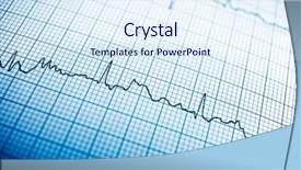  Presentation with paper - PPT layouts consisting of close up of an electrocardiogram background and a sky blue colored foreground