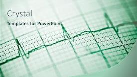  Presentation with paper - Beautiful slides featuring close-up-of-an-electrocardiogram backdrop and a sky blue colored foreground