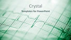  Presentation with paper - Slide deck having close-up-of-an-electrocardiogram background and a sky blue colored foreground