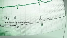  Presentation with close up view of the compass on old paper - Audience pleasing presentation theme consisting of close-up-of-an-electrocardiogram backdrop and a soft green colored foreground