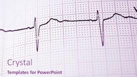  Presentation with paper - Cool new theme with close-up-of-an-electrocardiogram backdrop and a sky blue colored foreground